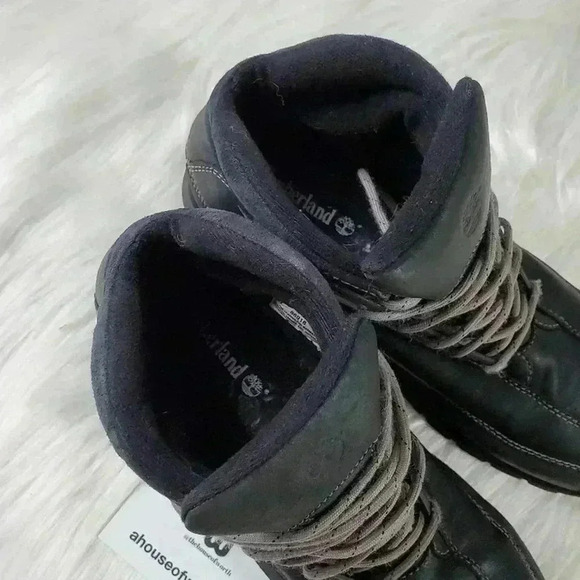 Timberland Chukka Ankle Boots Black Leather - 6M - Picture 6 of 7